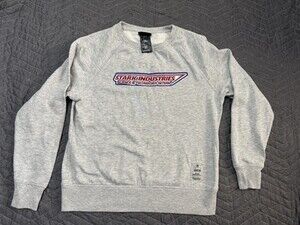 DCA Avengers Campus Stark Industries Sweat Shirt Adult  Gray Size Small